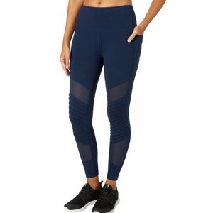 NWOT Reebok Moto Tights Size Small Blue